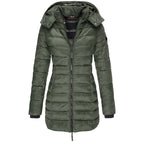 Women's Hooded Down Jacket with Insulated Filling
