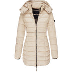 Women's Hooded Down Jacket with Insulated Filling