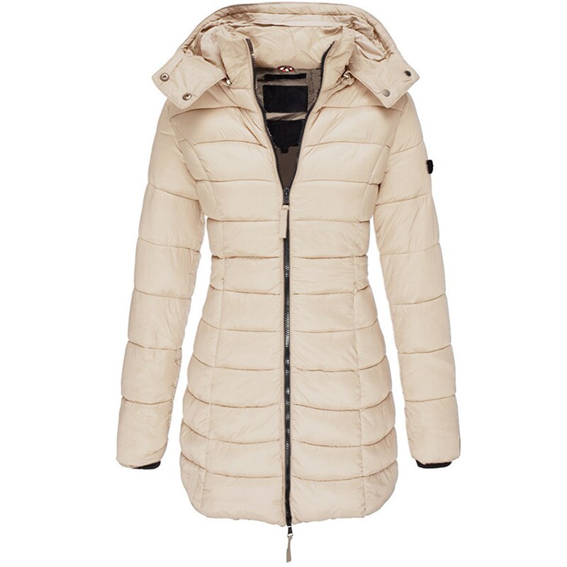 Women's Hooded Down Jacket with Insulated Filling